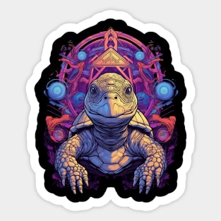 Funky DMT Turtle Sticker